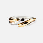 Noviqlo | Two Tone Wave Stacking Ring