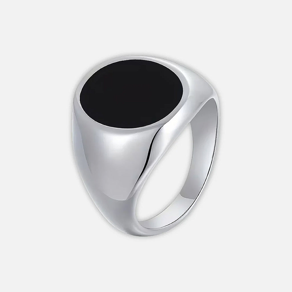 Noviqlo | Stainless Steel Oval Signet Ring