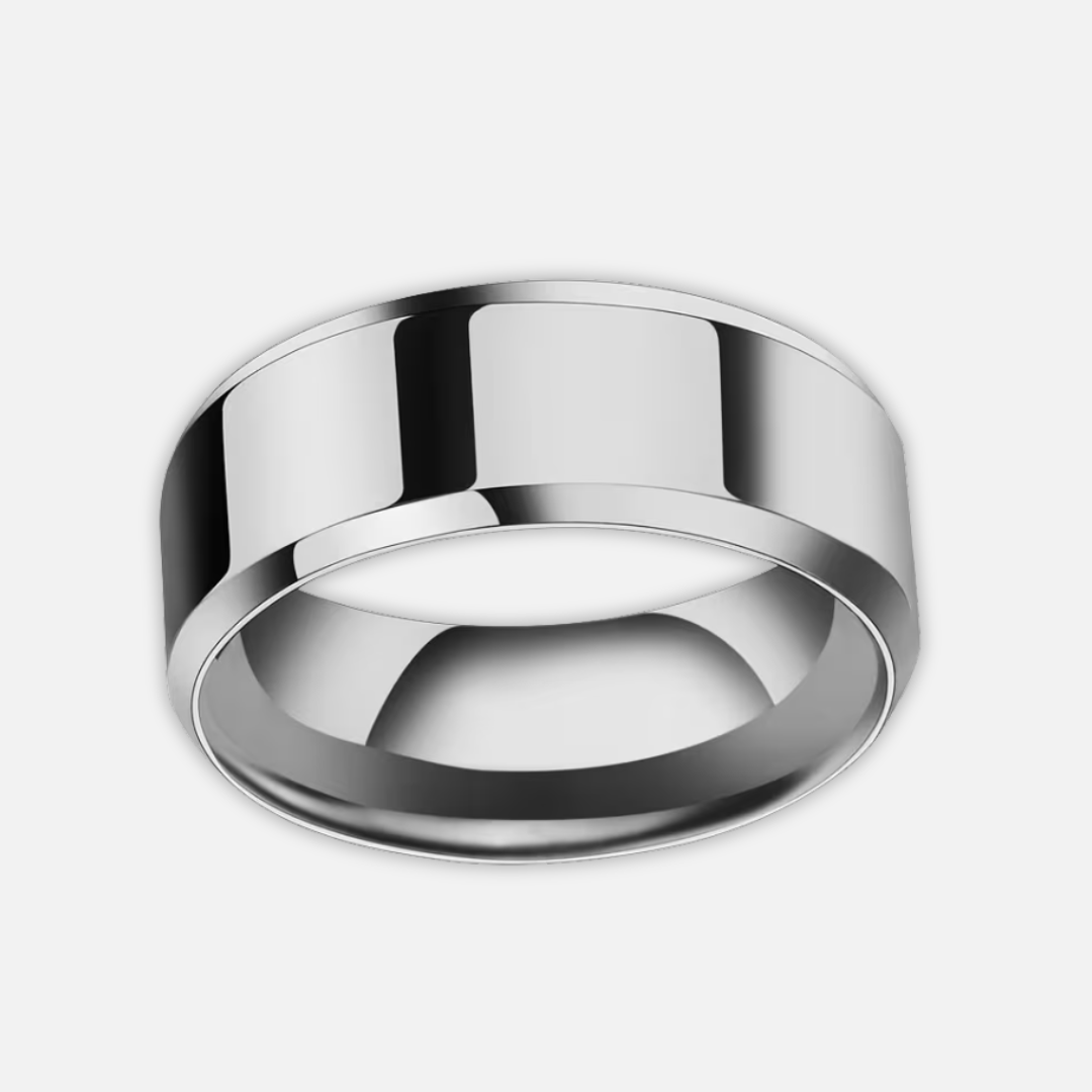 Noviqlo | Black High Polished Stainless Steel Ring
