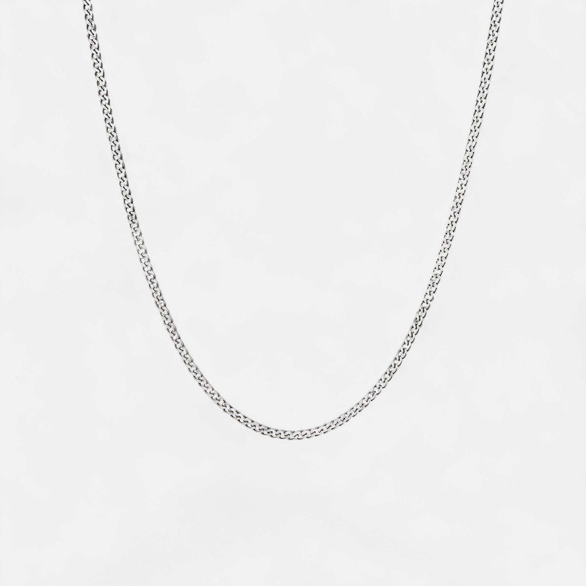 Noviqlo | Stainless Steel Cuban Link Chain Necklace 3mm