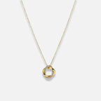 Noviqlo | Dainty Circle Pendant Necklace in Gold or Silver Colour
