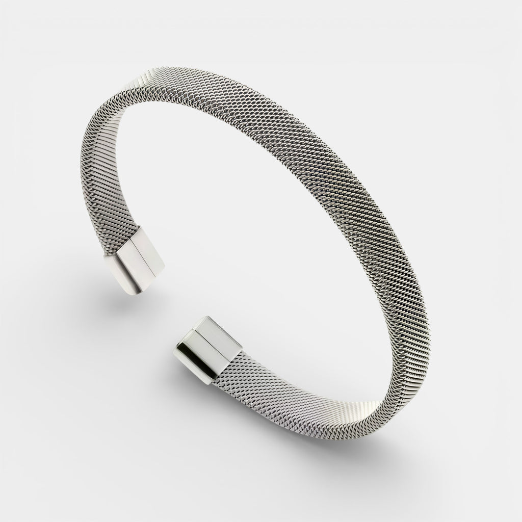 Noviqlo | Stainless Steel Cable Open Bracelet