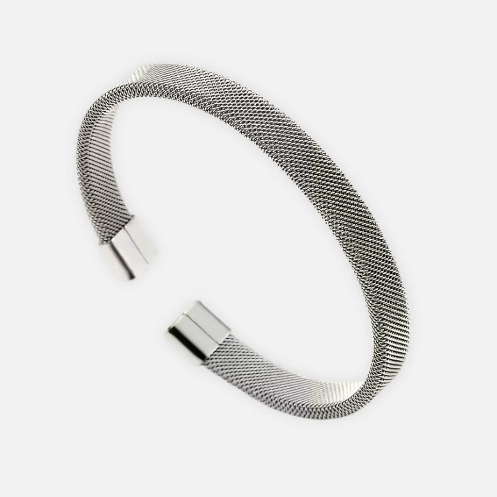 Noviqlo | Stainless Steel Cable Open Bracelet