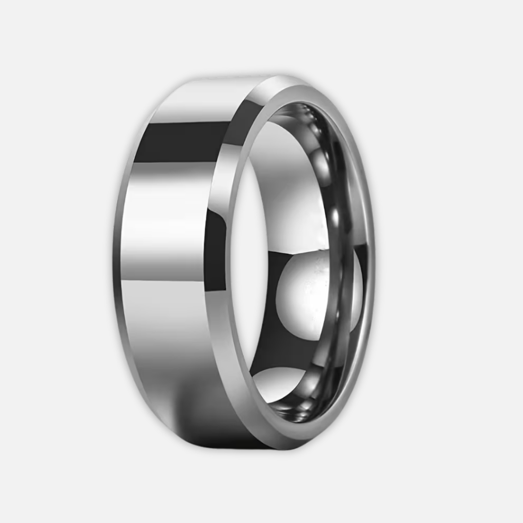 Noviqlo | Black High Polished Stainless Steel Ring