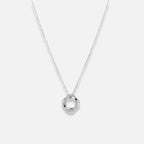 Noviqlo | Dainty Circle Pendant Necklace in Gold or Silver Colour