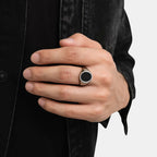 Noviqlo | Stainless Steel Oval Signet Ring