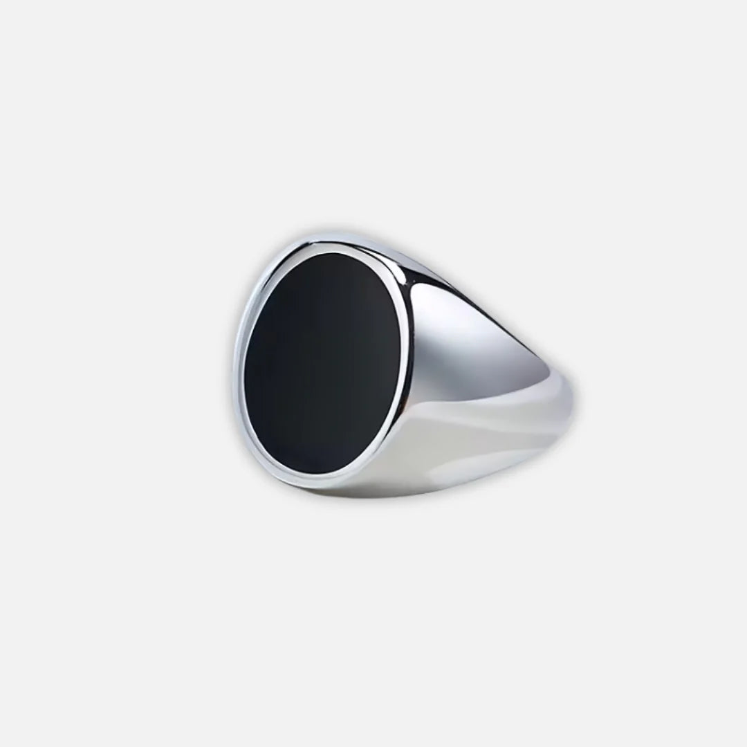 Noviqlo | Stainless Steel Oval Signet Ring