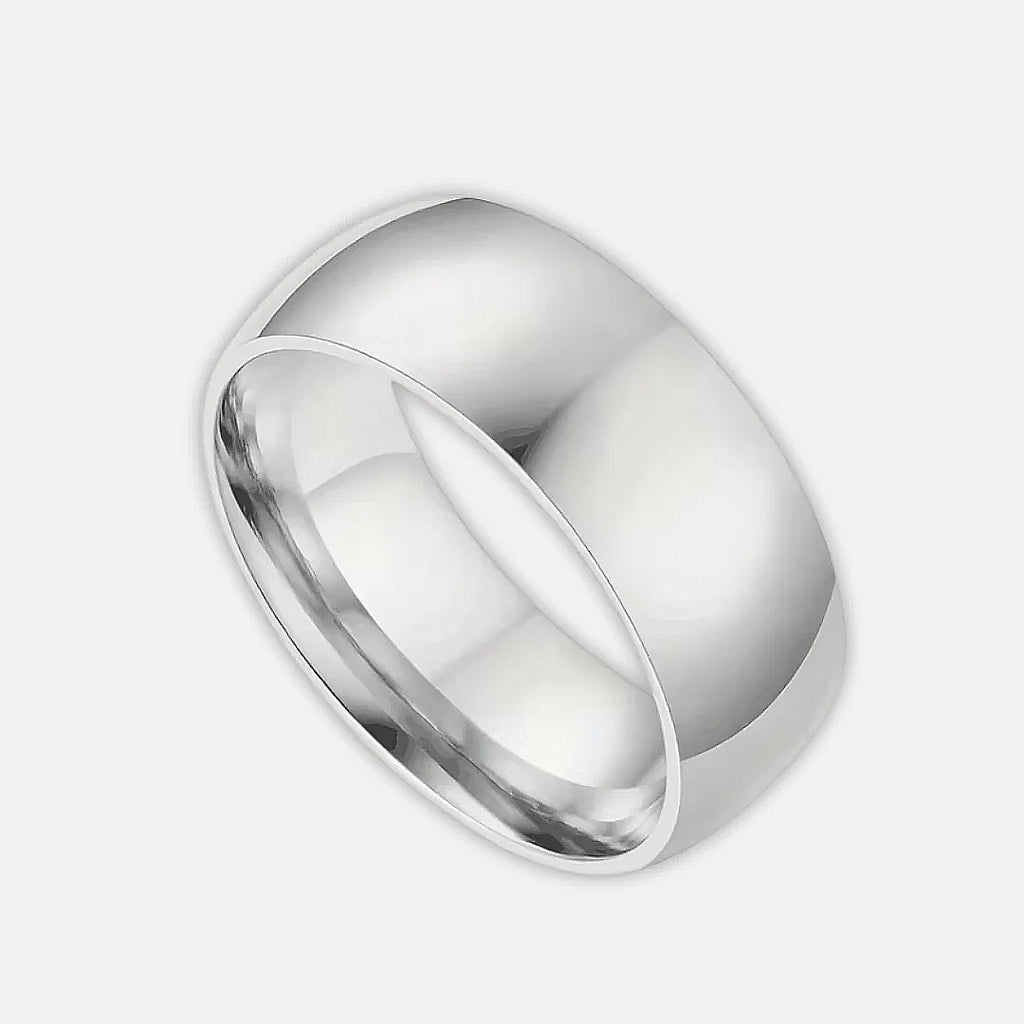 Noviqlo | Premium Titanium Steel Dome Ring 8mm