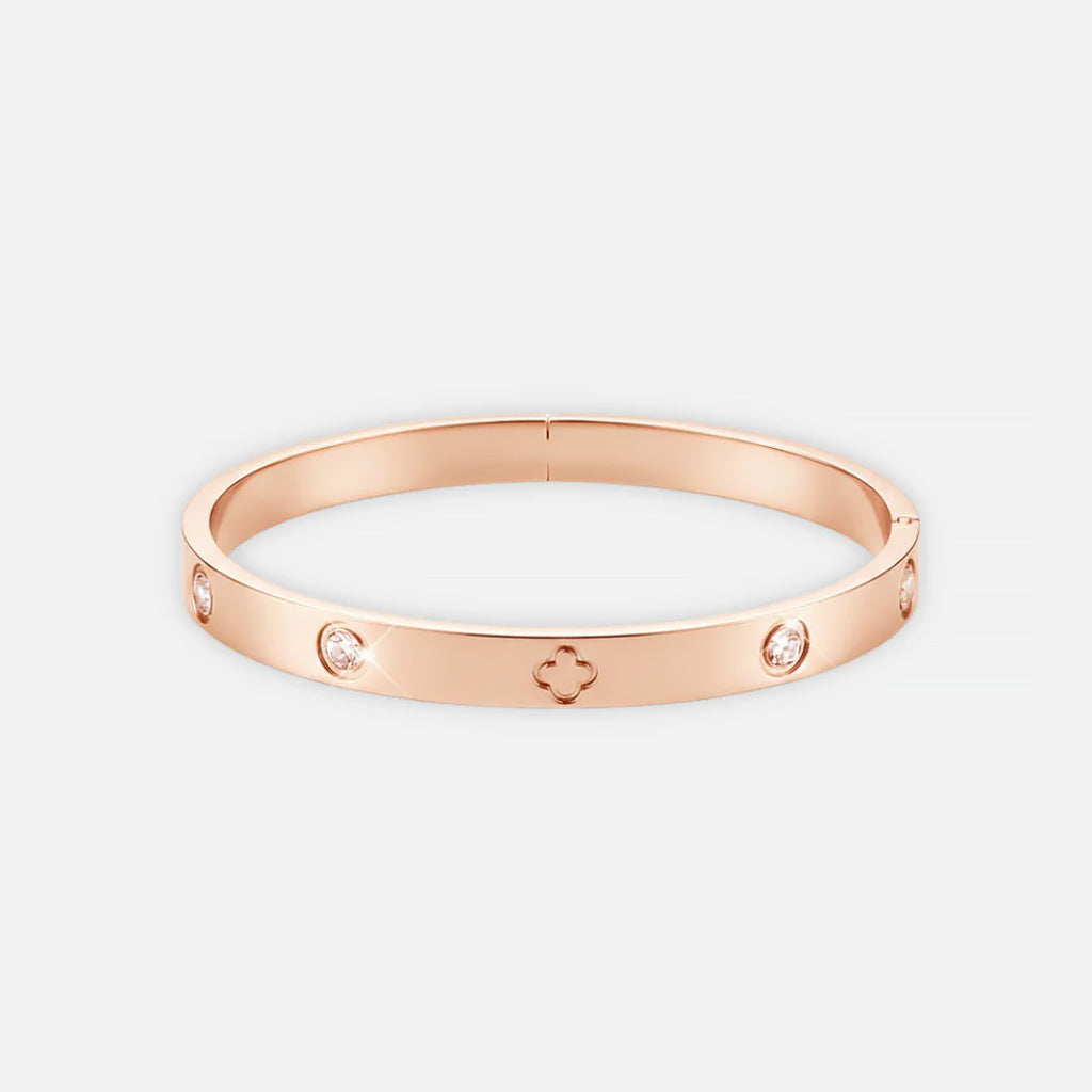 Noviqlo | Clover Detail Bangle Bracelet