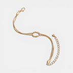 Noviqlo | Knotted Snake Chain Bracelet Gold Colour