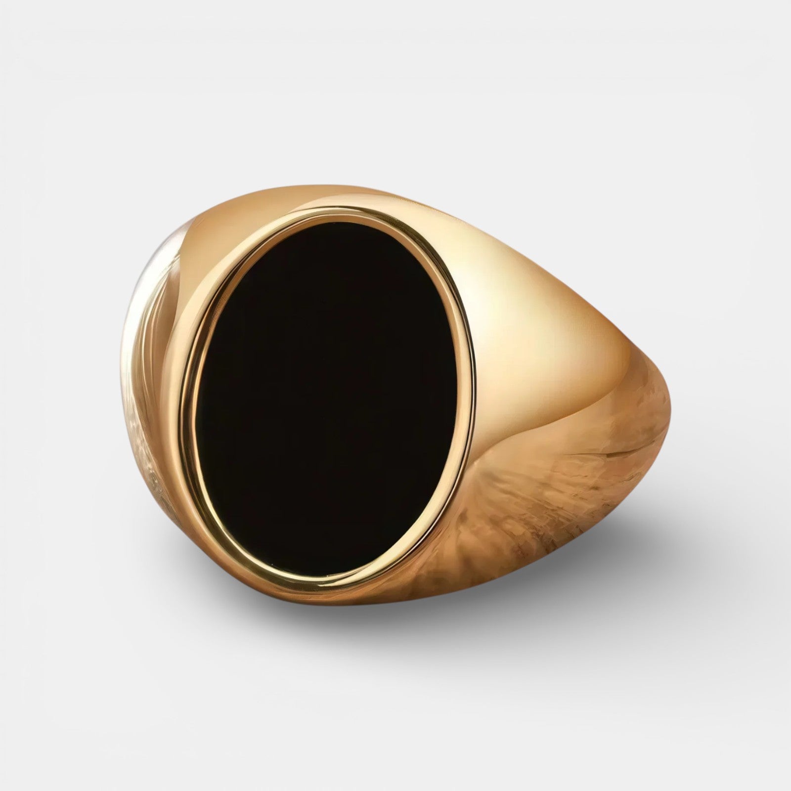 Noviqlo | Stainless Steel Oval Signet Ring