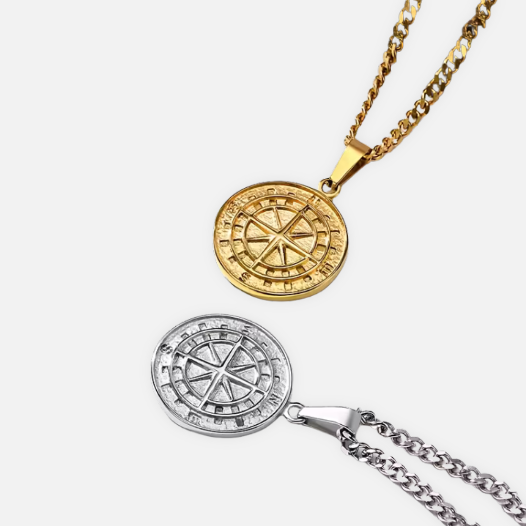 Noviqlo | Stainless Steel Coin Pendant Necklace