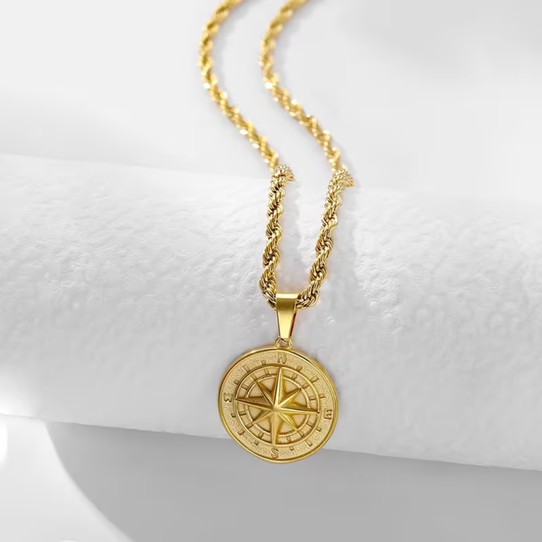 Noviqlo | Stainless Steel Coin Pendant Necklace