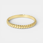 Noviqlo | Minimalist Wave Band Ring