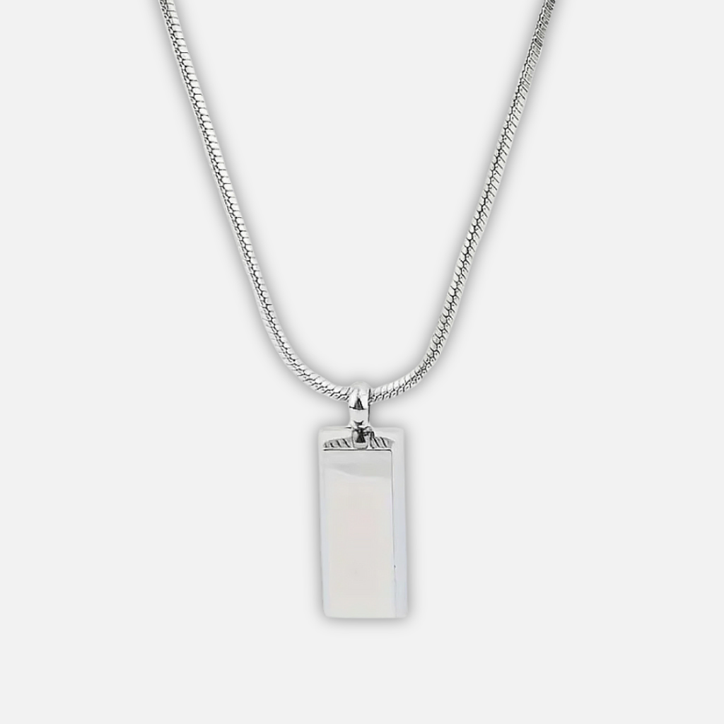 Noviqlo | Stainless Steel Bar Pendant Necklace