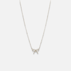 Noviqlo | Dainty Bow Pendant Necklace in Gold or Silver Colour