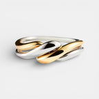 Noviqlo | Two Tone Wave Stacking Ring