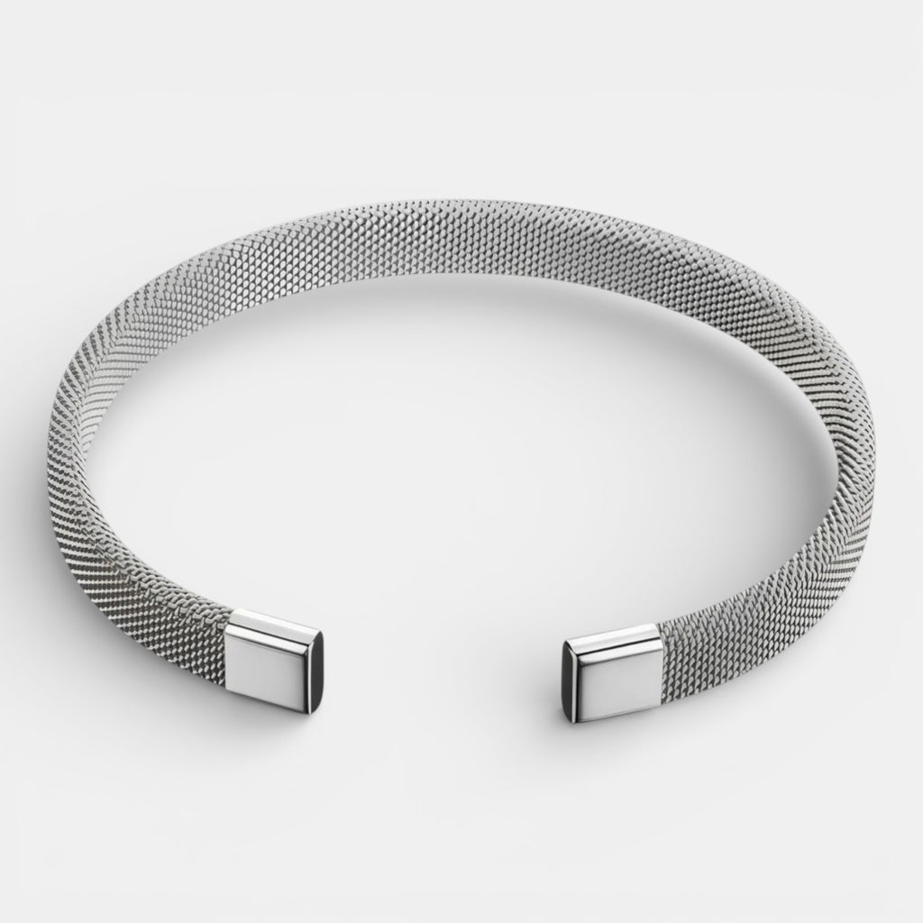 Noviqlo | Stainless Steel Cable Open Bracelet